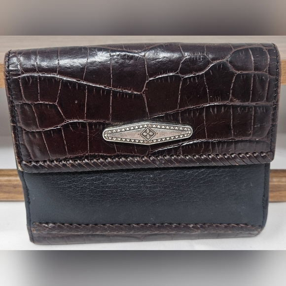 Brighton reptile print brown small wallet - Picture 1 of 7